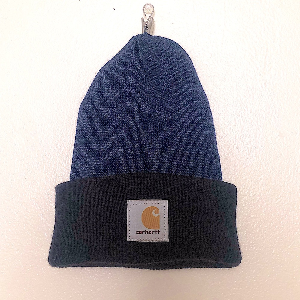 Carhartt Two Toned Unisex Beanie in Blue